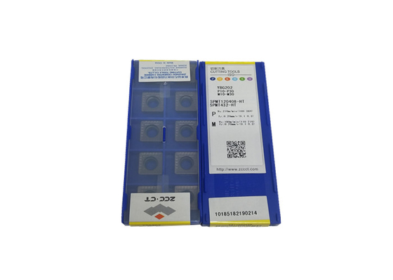 ZCCCT Carbide Milling Inserts SPMT120408-HT YBG202 With Strong Wear Resistance