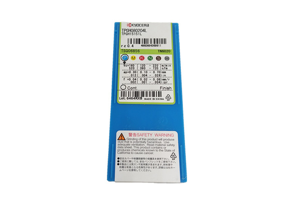 Professional Cermet Inserts TPGH080204L TN6020 ISO &amp; ANSI Application Area