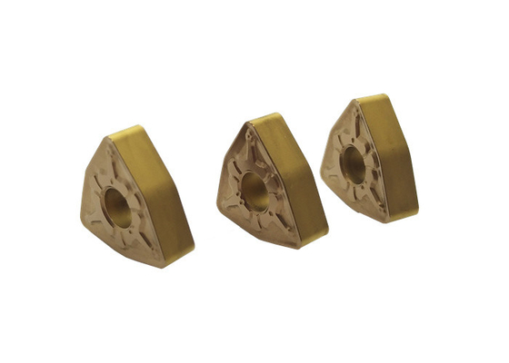 Gold CNC Turning Inserts For External Turning Tool Stainless Steel Workpiece