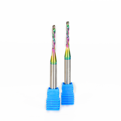 Wood Cutter Compression End Mills Solid Carbide up and Down DLC Rainbow Coating