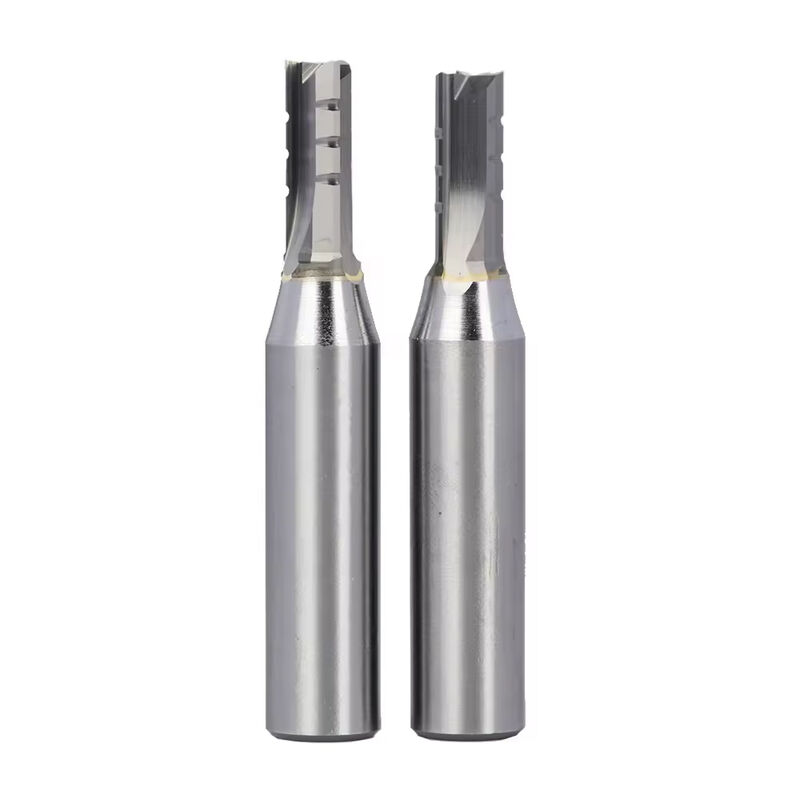 Solide Carbide TCT Bit Three Flutes Straight End Mill Milling Cutter for Wood, CNC router bit