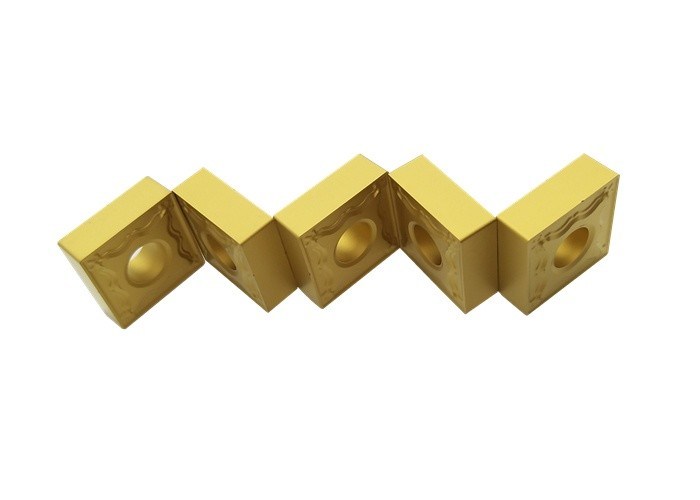 CVD Coating Tungsten Carbide Tool Inserts SNMG120404-HM Yellow Color