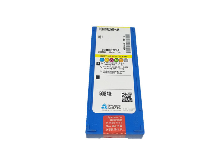 High Precision Carbide Inserts For Aluminum Silver Color RCGT1003MO-AK H01