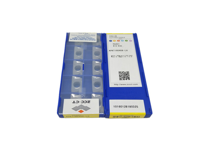 Silver ZCCCT Inserts APKT160408-LH YD201 / Tungsten Carbide Tool Inserts