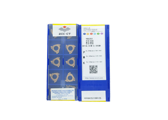 Original Tungsten Carbide Threading Inserts RT16.01W-3.00GM YBG201 For Machining Steel